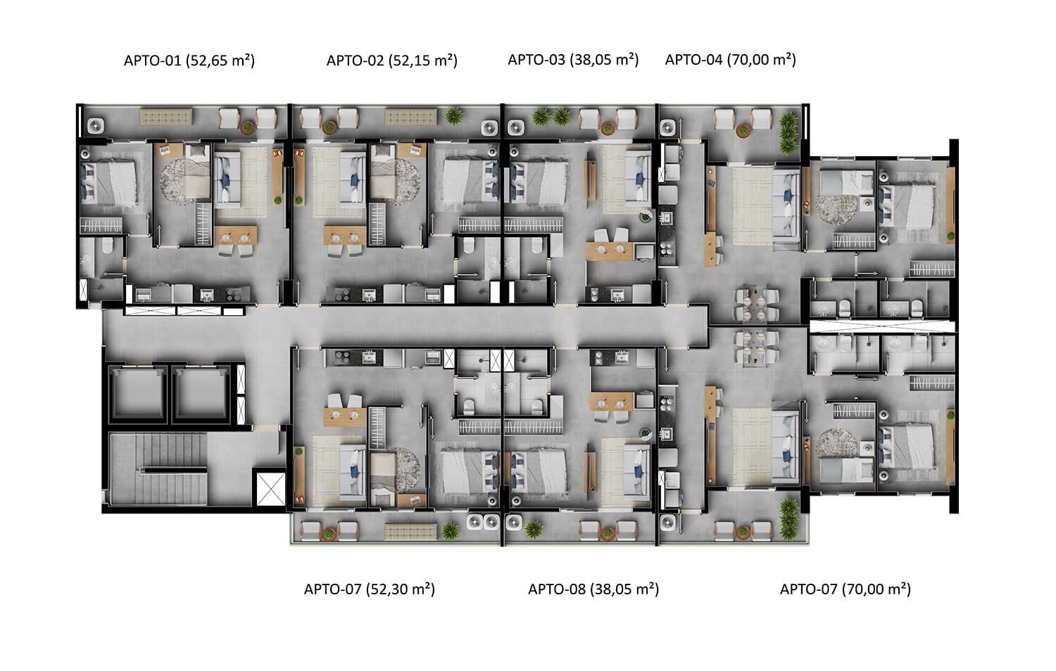 Apartamento, 2 quartos, 52 m² - Foto 21