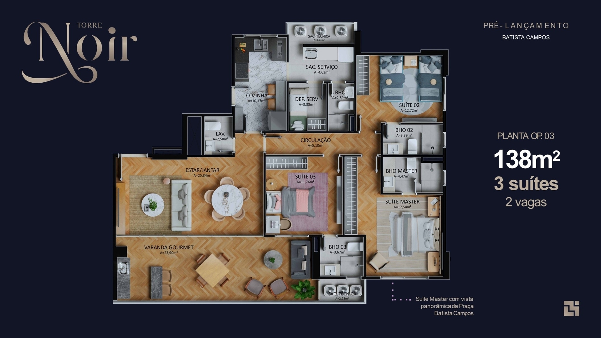 Apartamento, 3 quartos, 138 m² - Foto 26