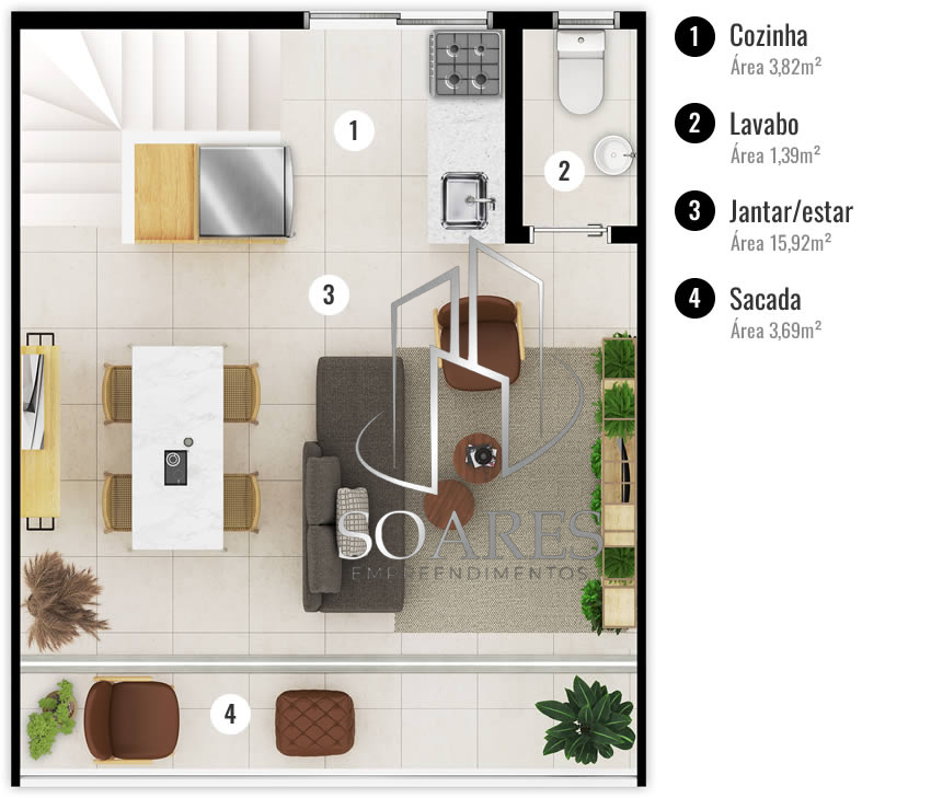 Apartamento à venda com 2 quartos, 98m² - Foto 9