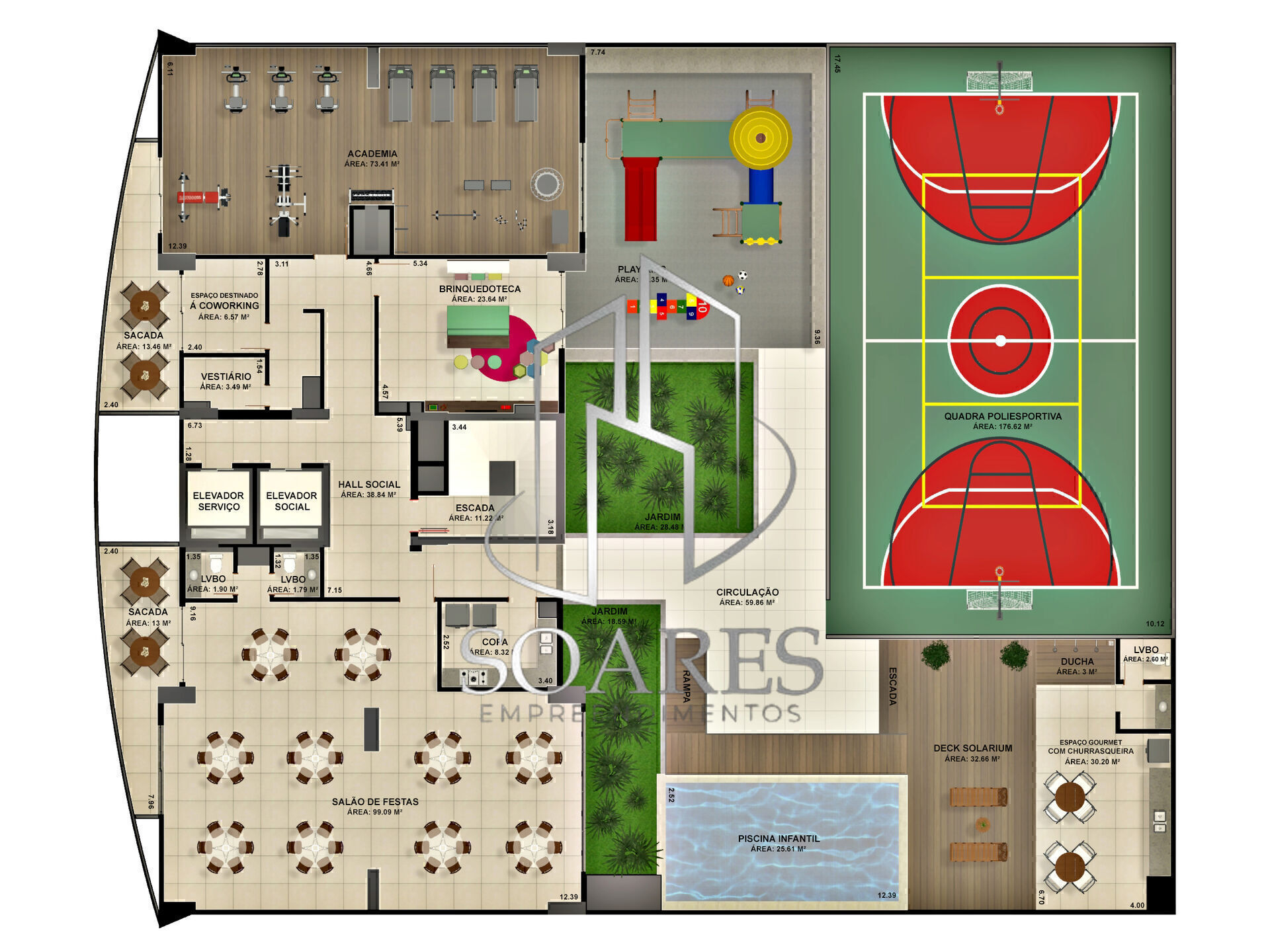 Apartamento à venda com 3 quartos, 84m² - Foto 47