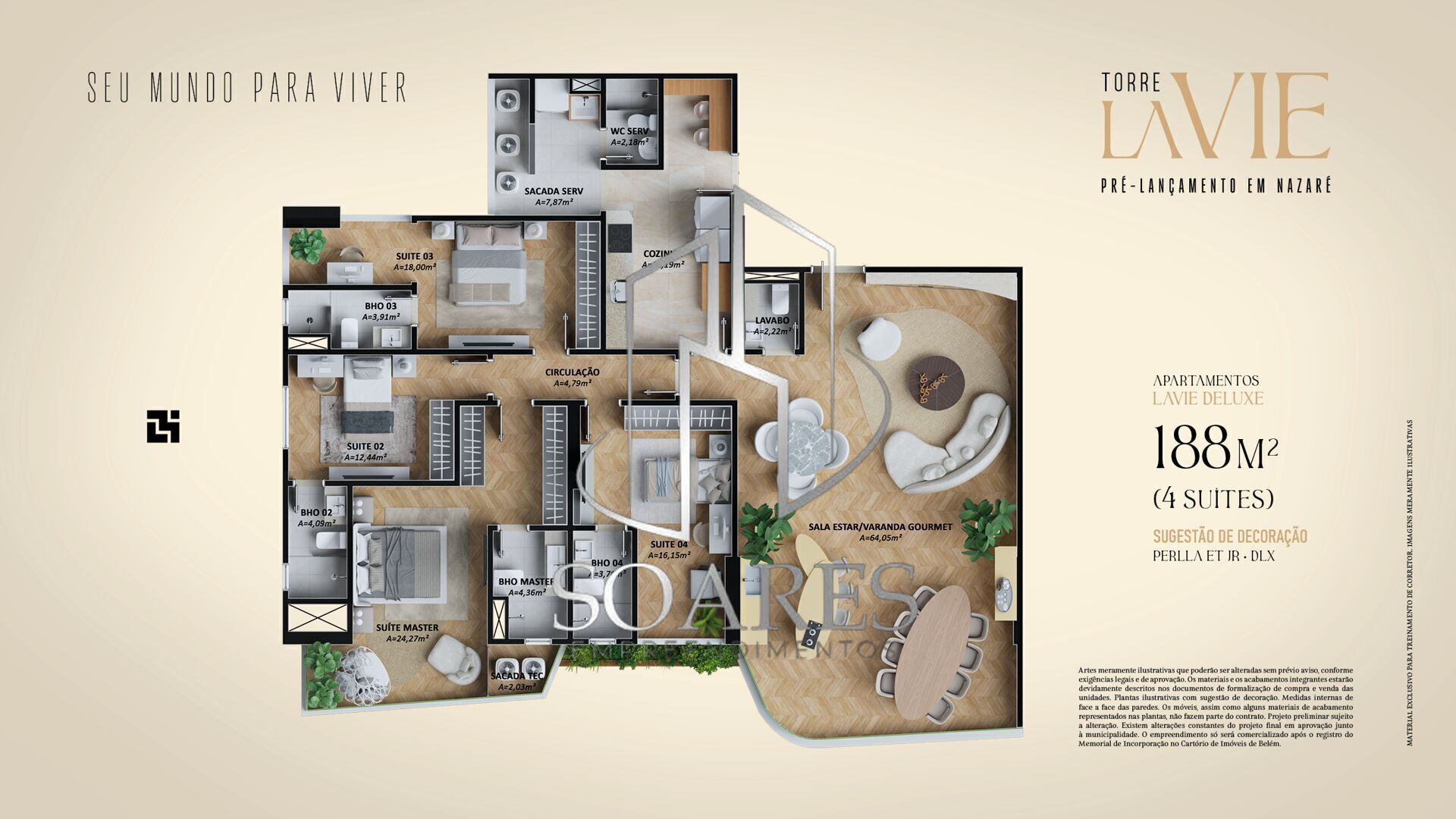 Apartamento à venda com 4 quartos, 188m² - Foto 26