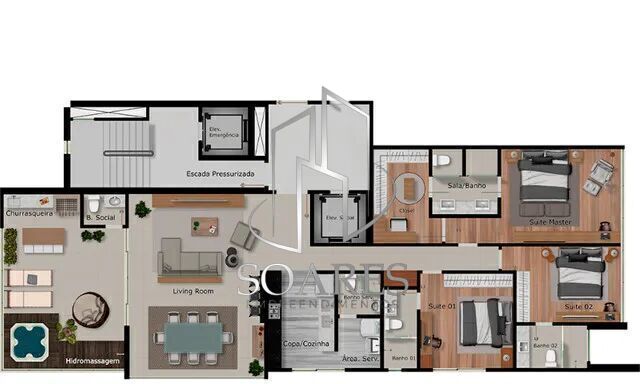 Apartamento à venda com 2 quartos, 68m² - Foto 27