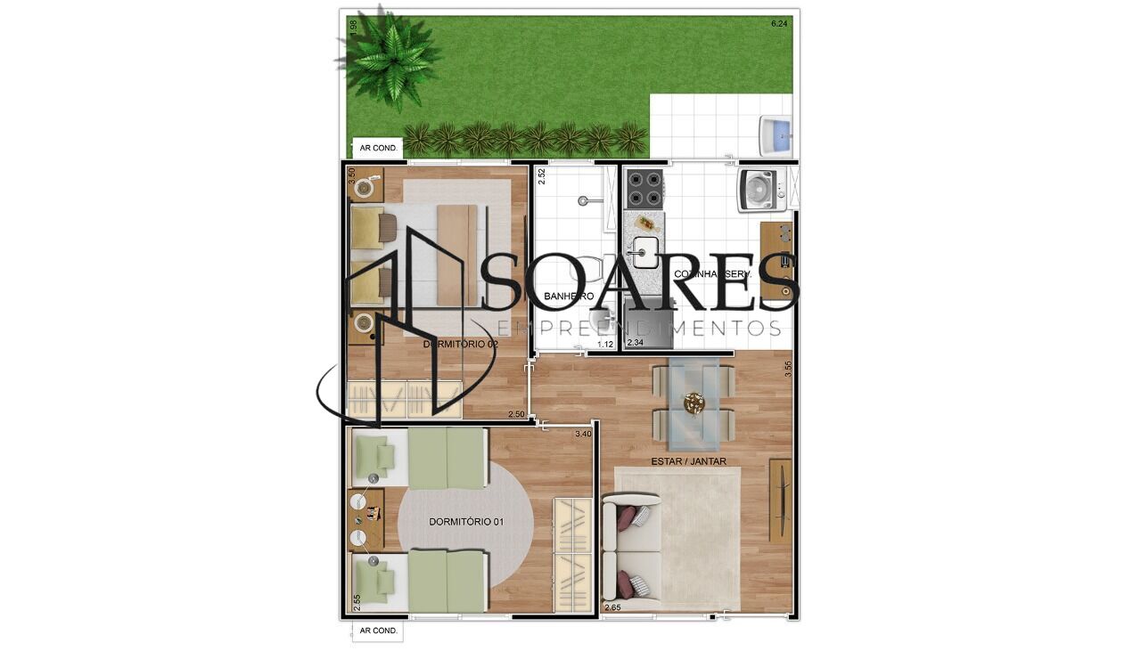 Casa para alugar com 2 quartos, 53m² - Foto 30