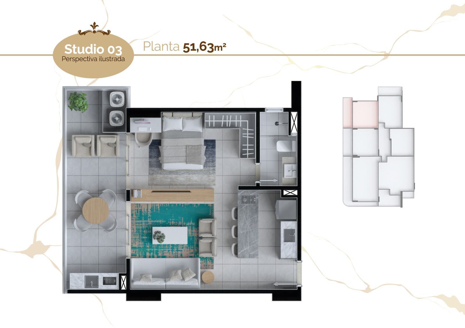 Apartamento à venda com 2 quartos, 62m² - Foto 4