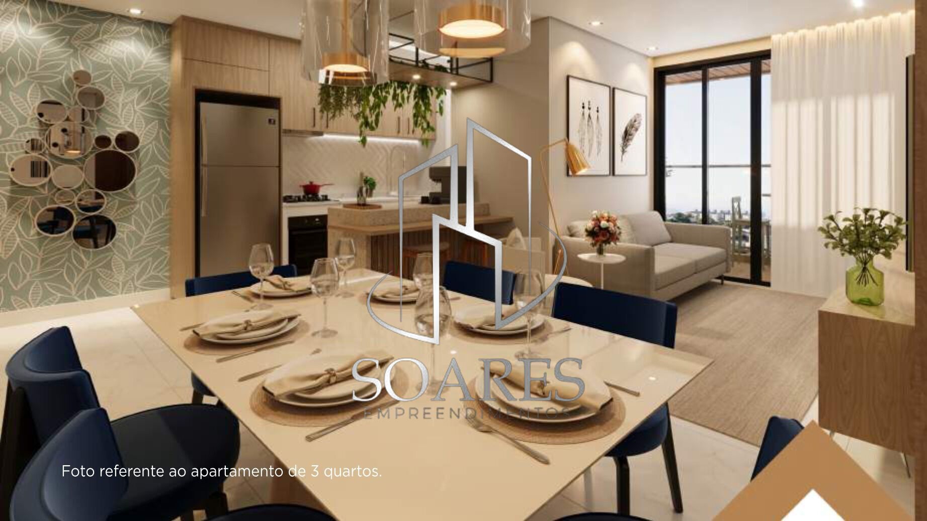 Apartamento, 2 quartos, 90 m² - Foto 1