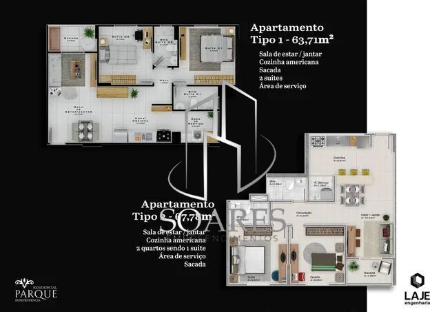 Apartamento à venda com 2 quartos, 63m² - Foto 15