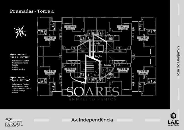 Apartamento à venda com 2 quartos, 63m² - Foto 13