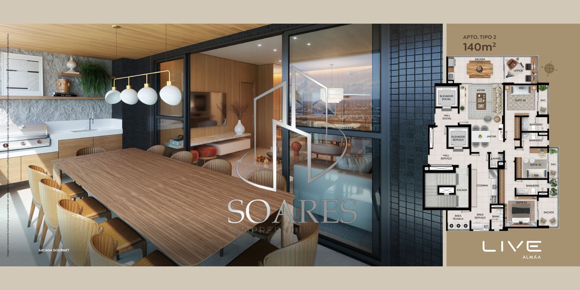 Apartamento à venda com 3 quartos, 140m² - Foto 27