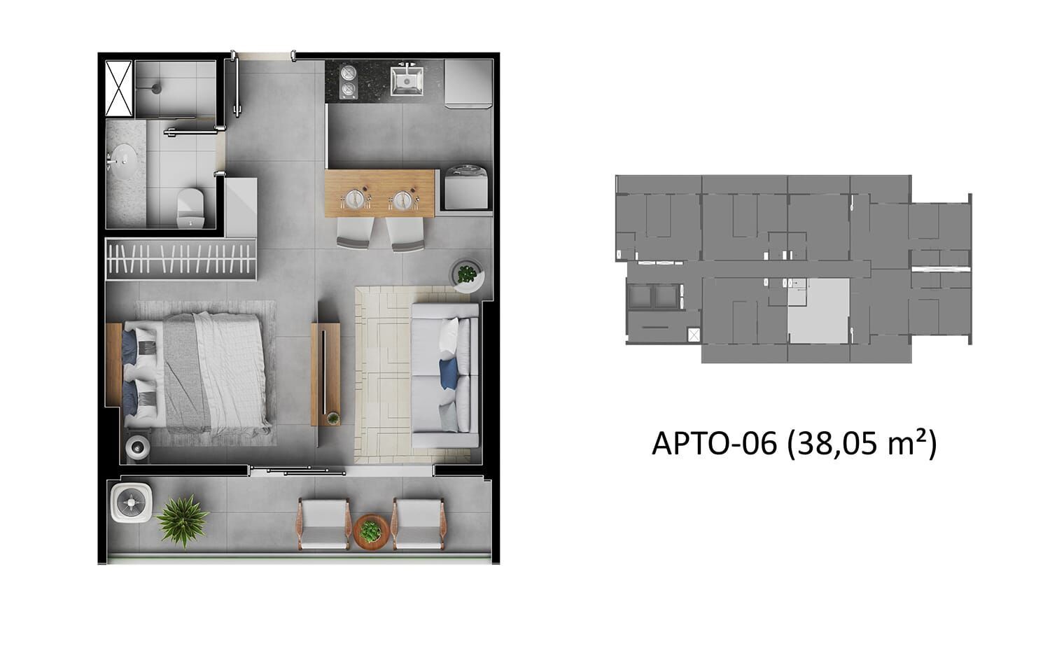 Apartamento, 2 quartos, 52 m² - Foto 20