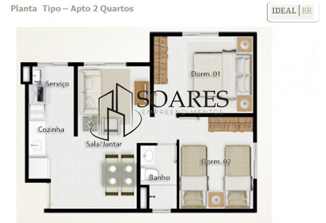 Apartamento à venda com 2 quartos, 42m² - Foto 16