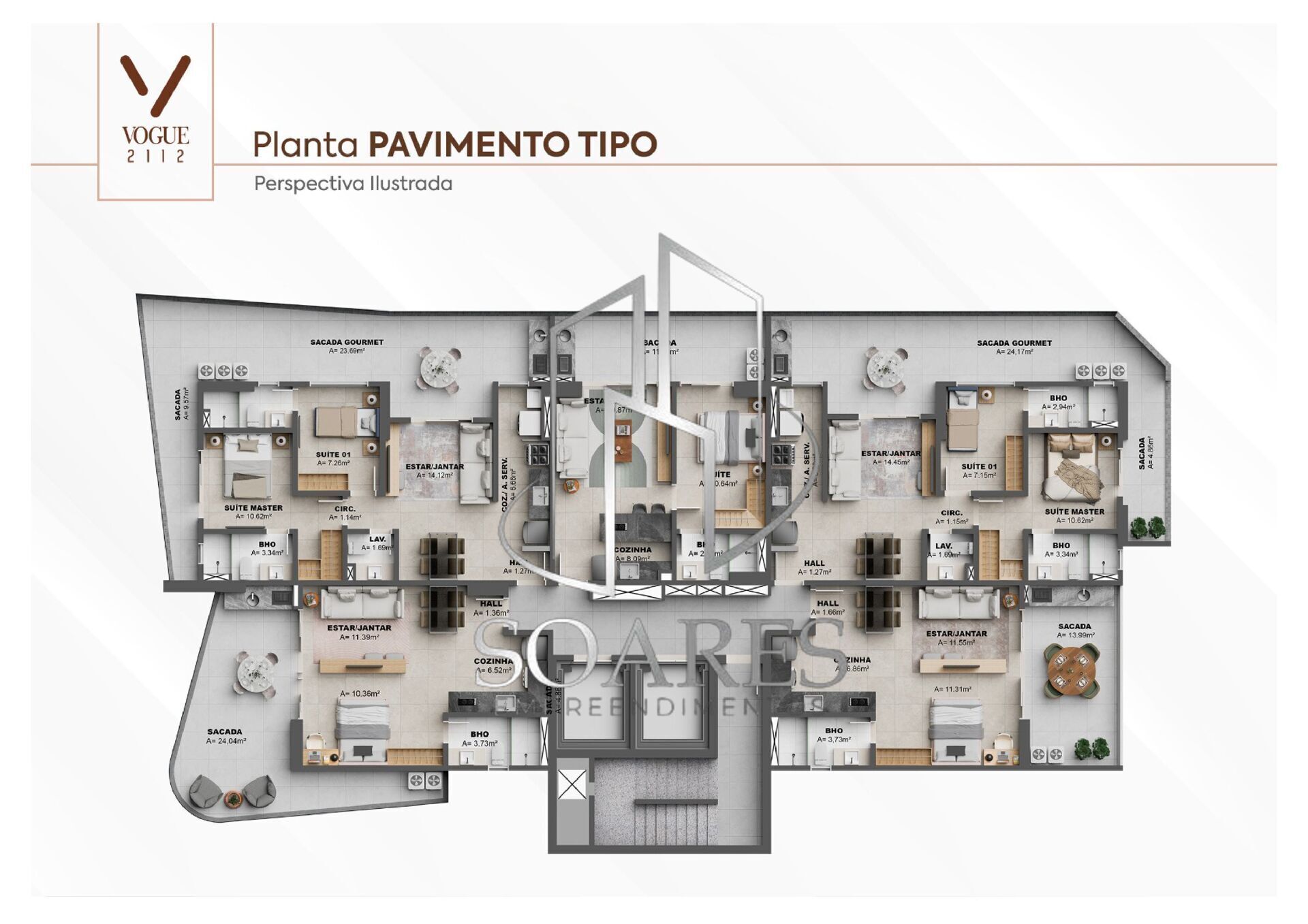 Apartamento à venda com 2 quartos, 90m² - Foto 20