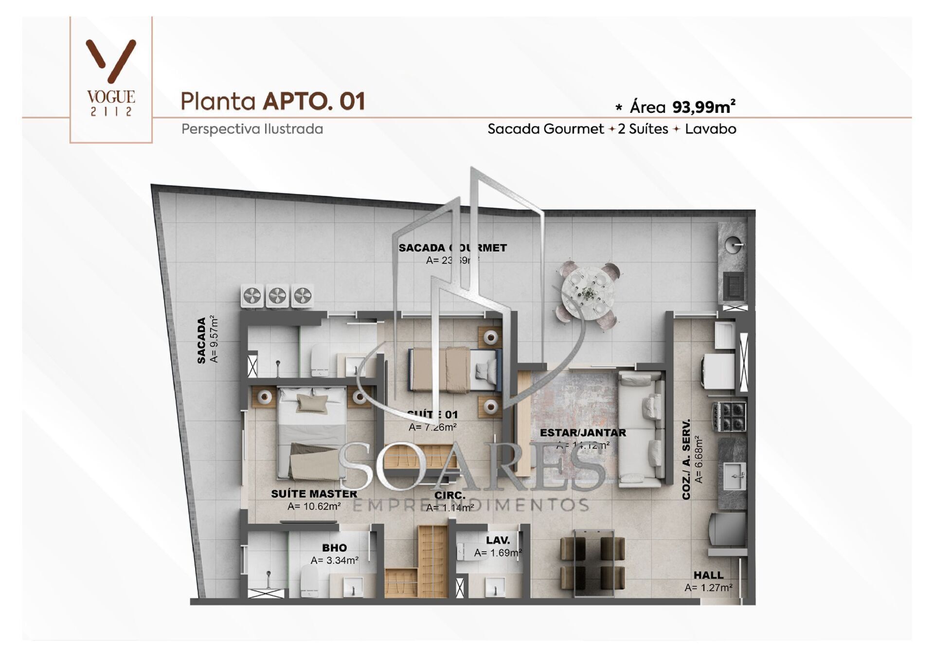 Apartamento à venda com 2 quartos, 90m² - Foto 13
