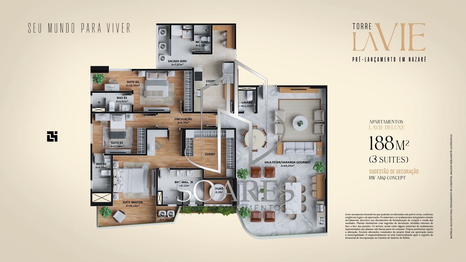 Apartamento à venda com 4 quartos, 188m² - Foto 30