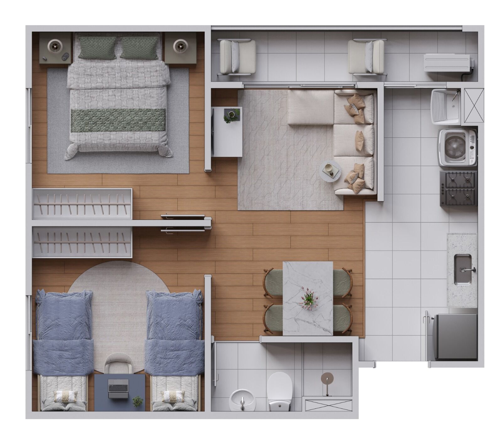 Apartamento, 2 quartos, 43 m² - Foto 13