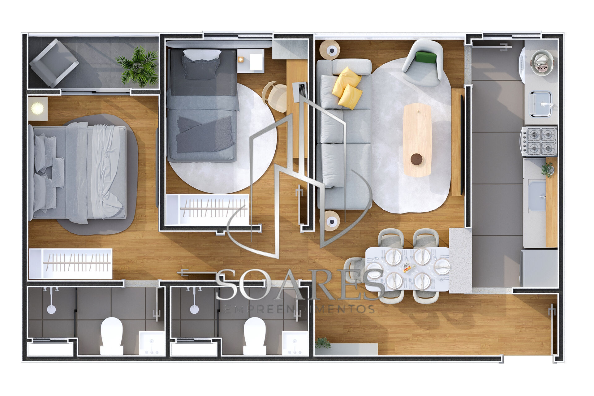 Apartamento, 2 quartos, 51 m² - Foto 18