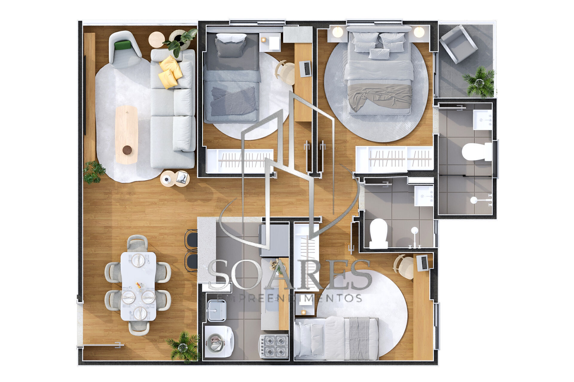 Apartamento, 2 quartos, 51 m² - Foto 19