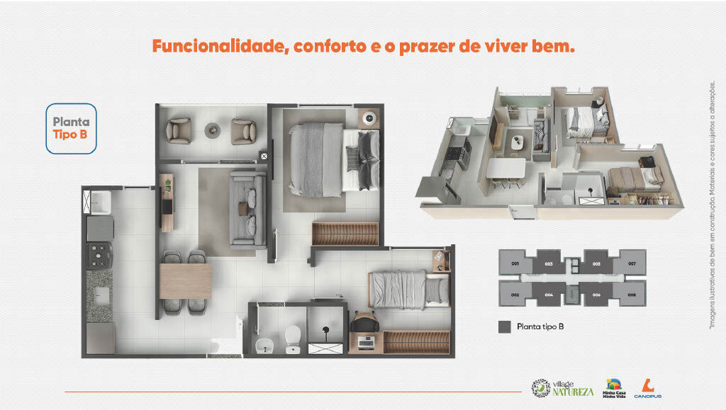 Apartamento, 2 quartos, 43 m² - Foto 46