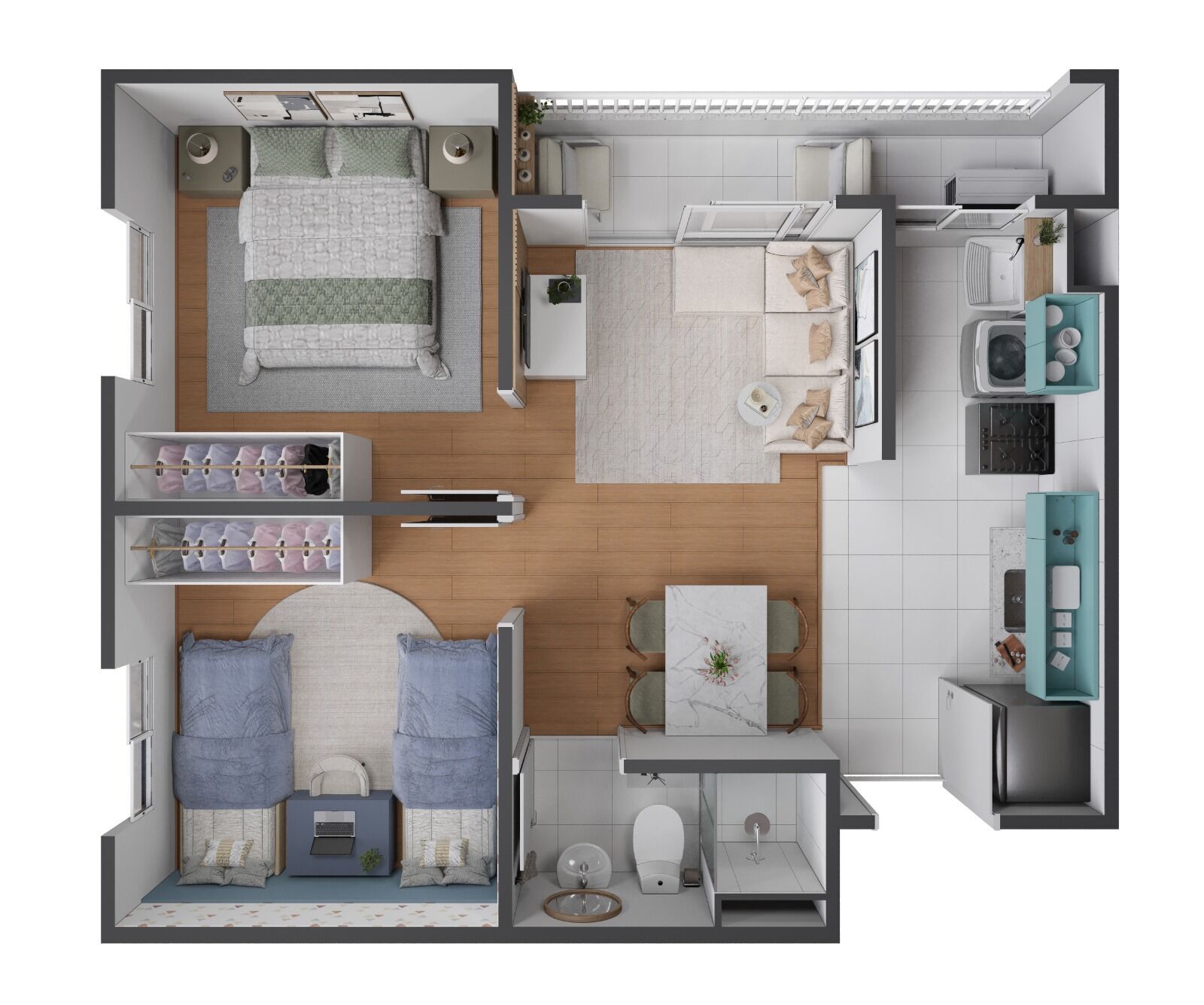 Apartamento, 2 quartos, 43 m² - Foto 13
