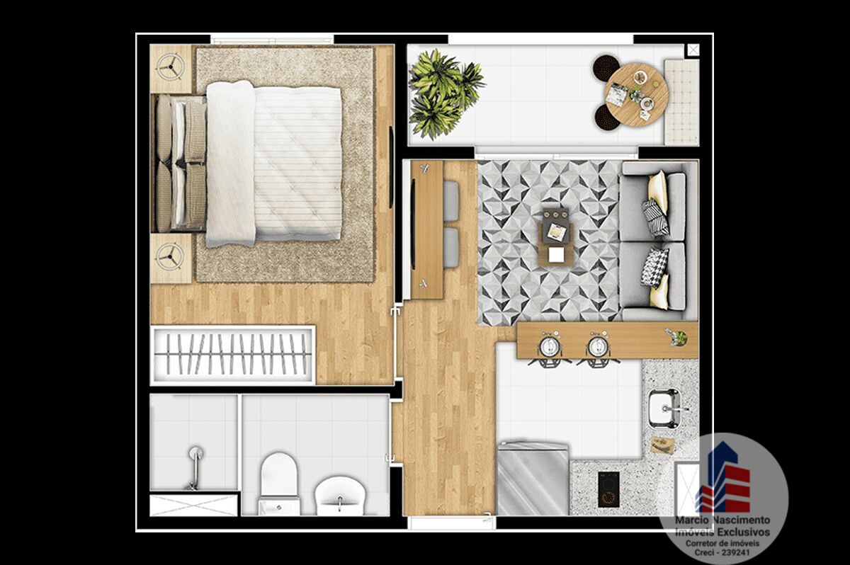 Apartamento à venda com 1 quarto, 28m² - Foto 10