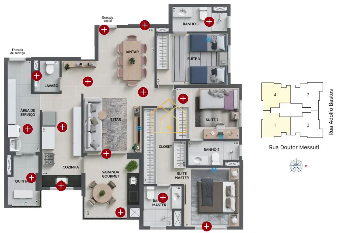 Apartamento à venda com 3 quartos, 113m² - Foto 35