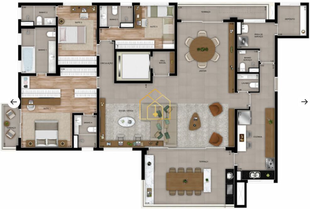 Apartamento à venda com 3 quartos, 165m² - Foto 52