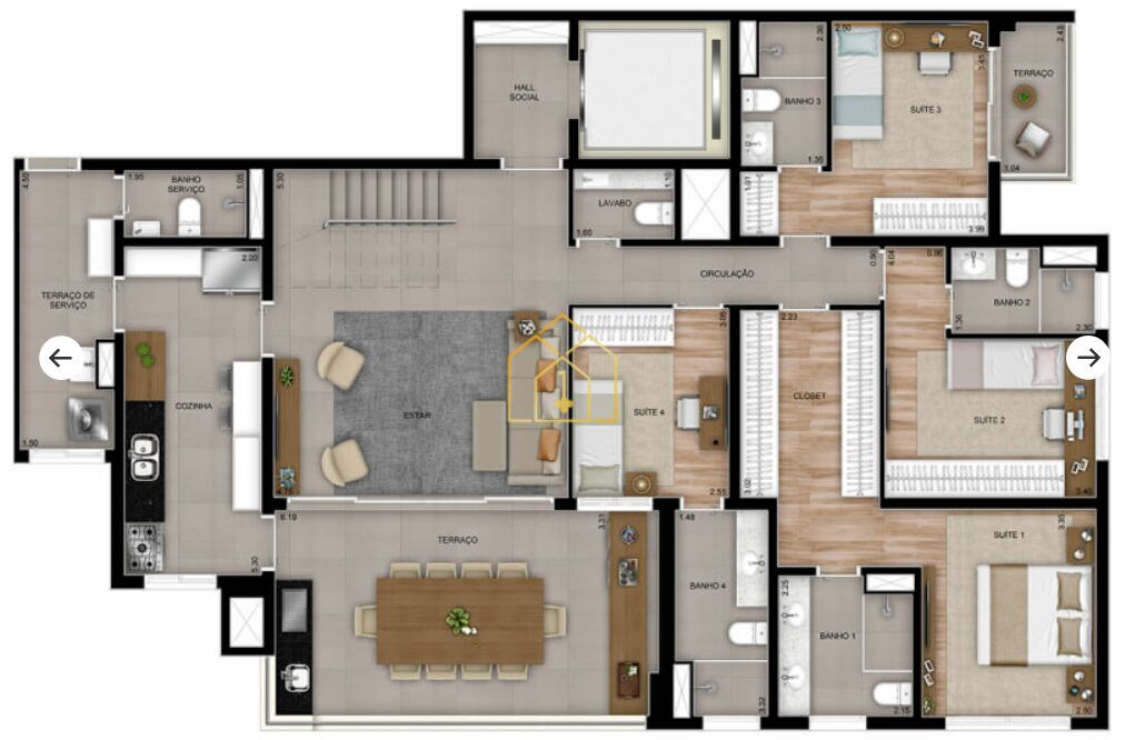 Apartamento à venda com 3 quartos, 165m² - Foto 47