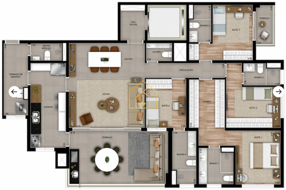 Apartamento à venda com 3 quartos, 165m² - Foto 51