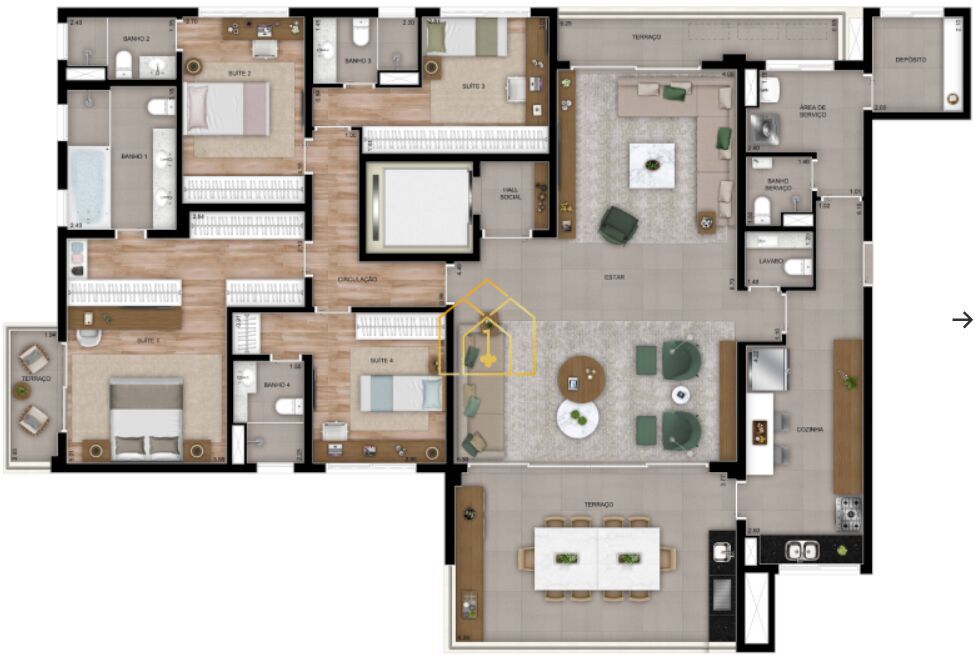 Apartamento à venda com 3 quartos, 165m² - Foto 53