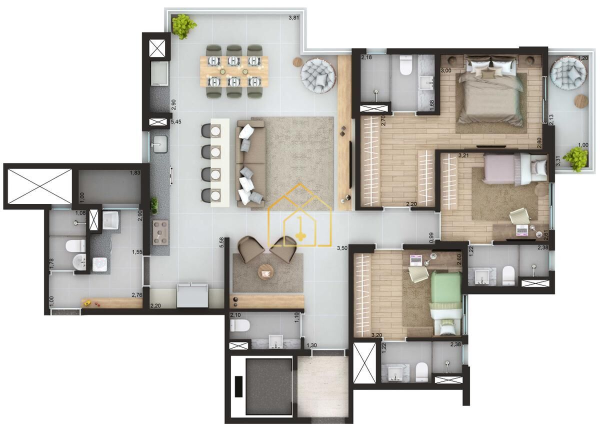 Apartamento à venda com 3 quartos, 125m² - Foto 51