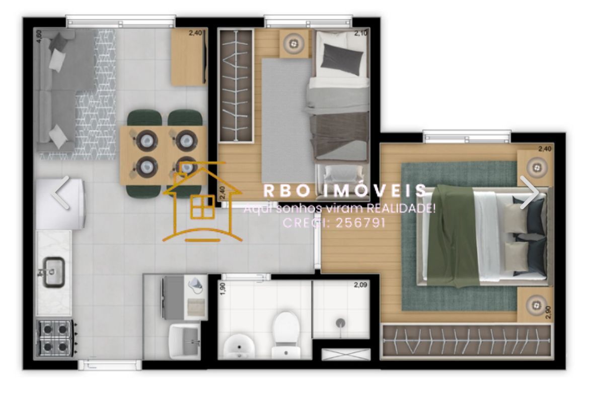 Apartamento à venda com 2 quartos, 34m² - Foto 19