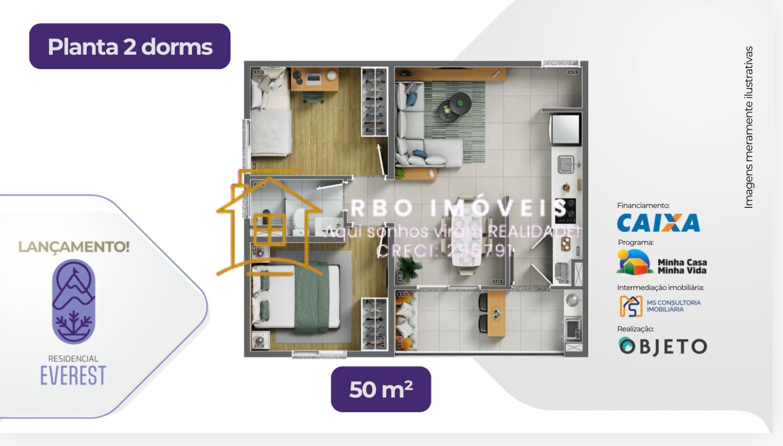 Apartamento à venda com 2 quartos, 45m² - Foto 4