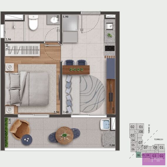 Apartamento à venda com 1 quarto, 33m² - Foto 18