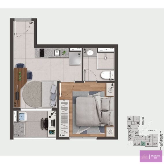 Apartamento à venda com 1 quarto, 33m² - Foto 22