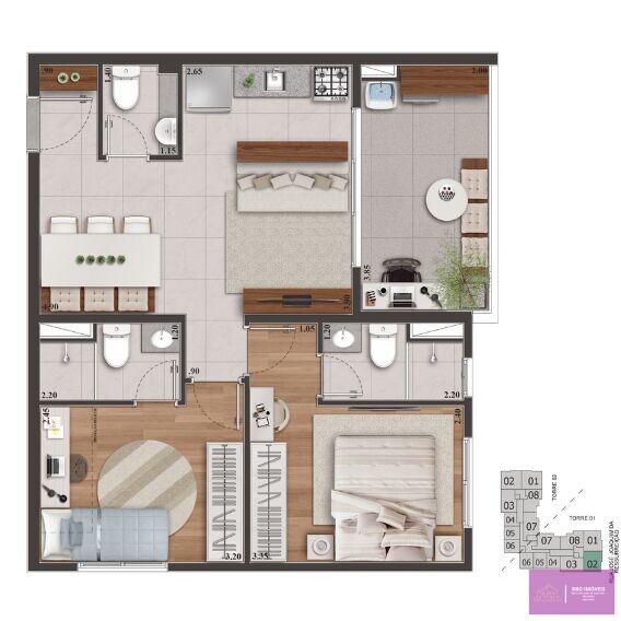 Apartamento à venda com 1 quarto, 33m² - Foto 17