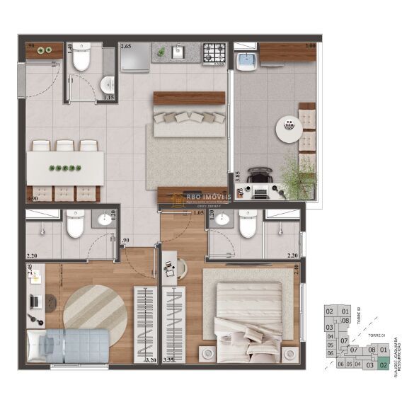 Apartamento à venda com 1 quarto, 33m² - Foto 17