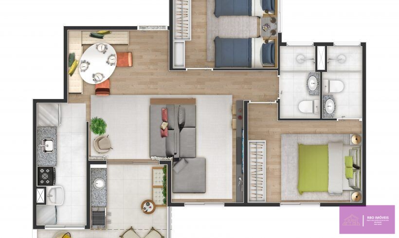 Apartamento à venda com 3 quartos, 61m² - Foto 13