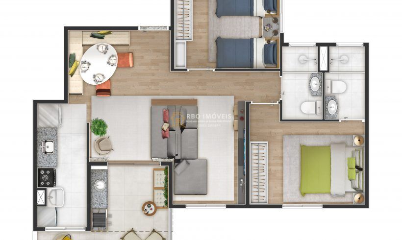 Apartamento à venda com 3 quartos, 61m² - Foto 13