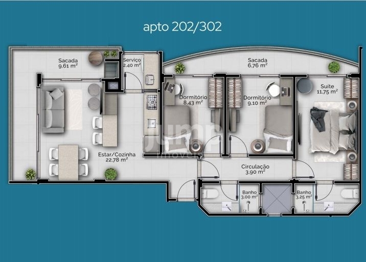 Apartamento à venda com 3 quartos, 94m² - Foto 12