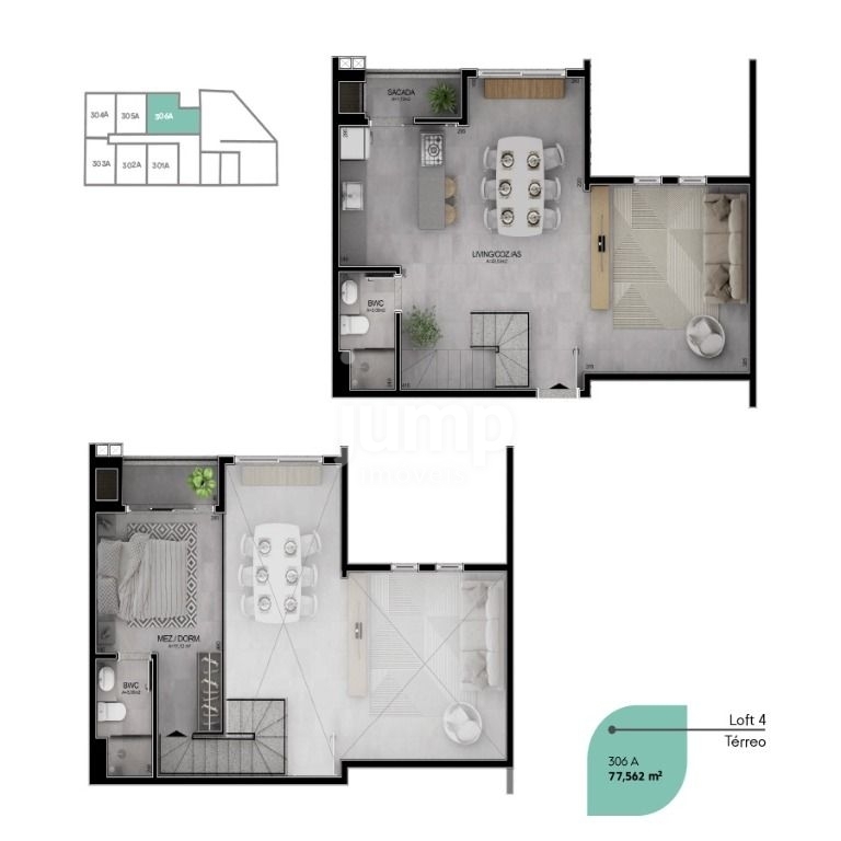 Apartamento à venda com 1 quarto, 57m² - Foto 14