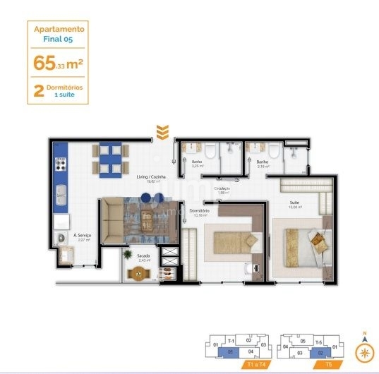 Apartamento à venda com 2 quartos, 65m² - Foto 12