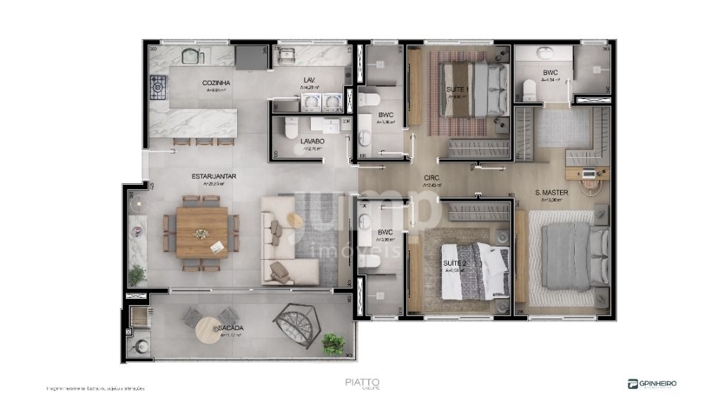 Apartamento à venda com 3 quartos, 128m² - Foto 5