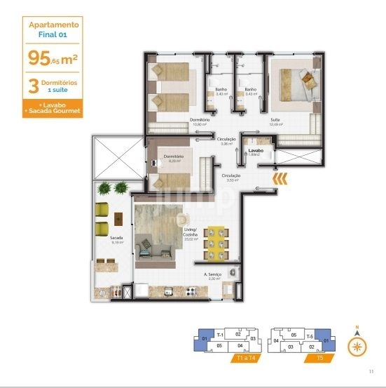 Apartamento à venda com 3 quartos, 95m² - Foto 15