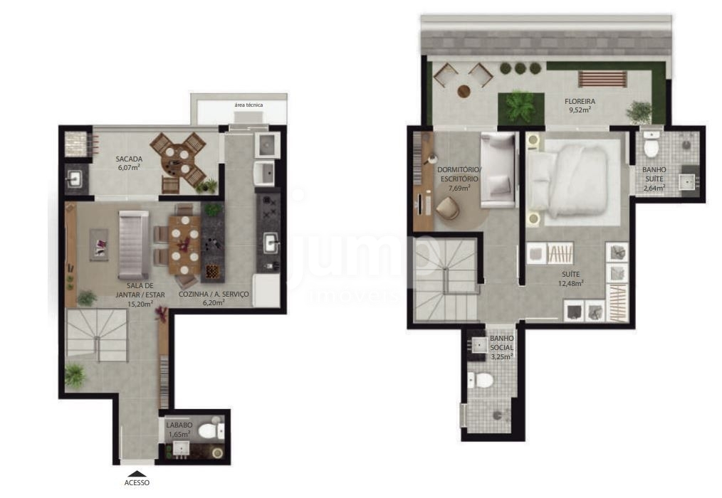 Apartamento à venda com 2 quartos, 85m² - Foto 2