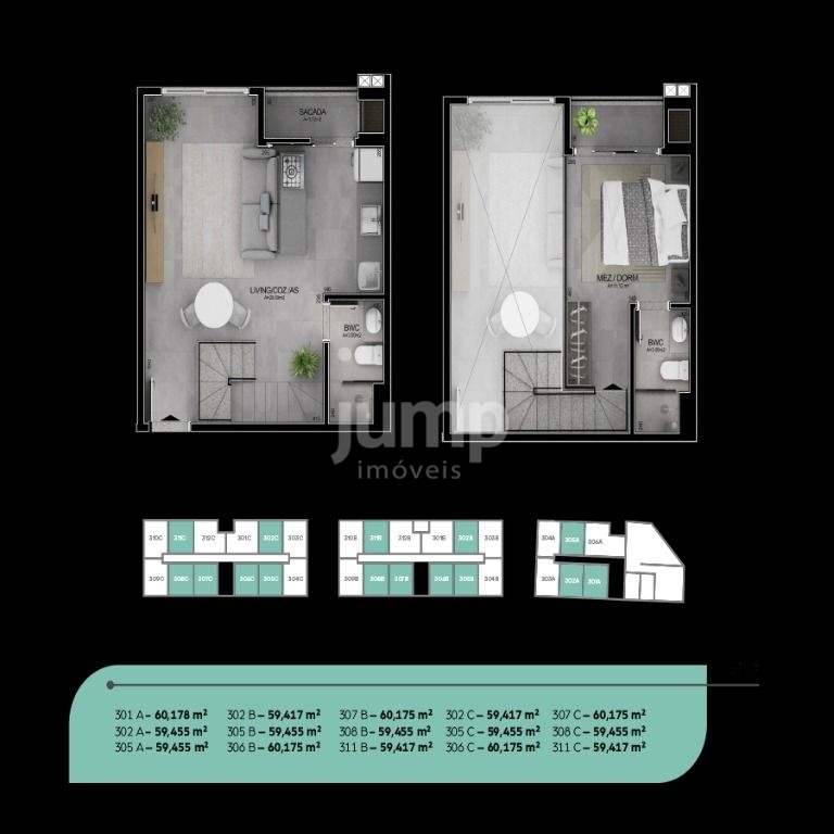 Apartamento à venda com 1 quarto, 42m² - Foto 12