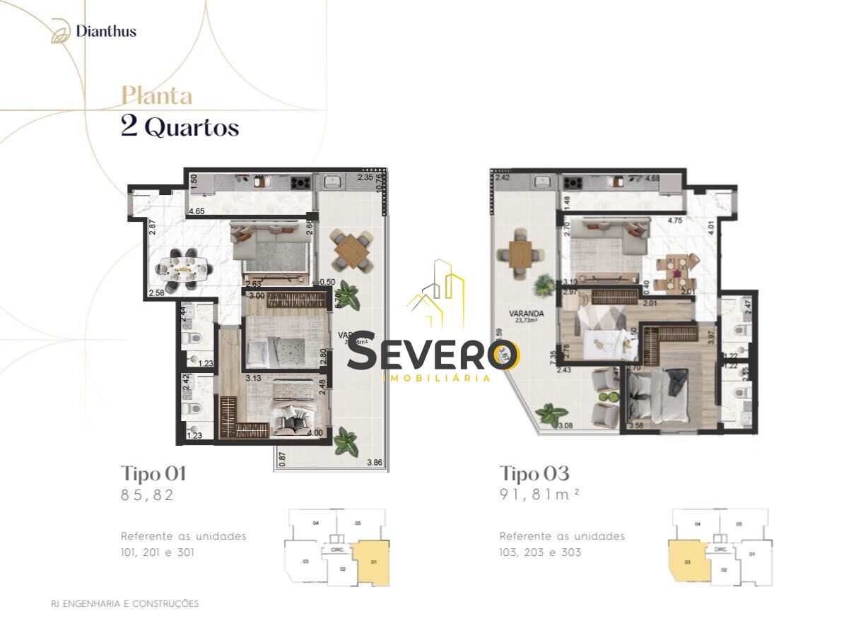 Apartamento à venda com 2 quartos, 85m² - Foto 4