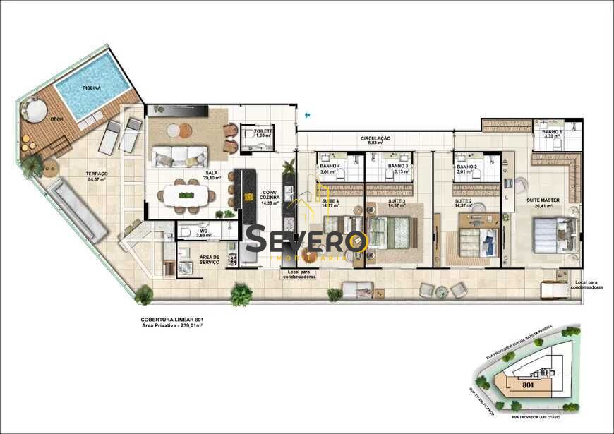Cobertura à venda com 4 quartos, 239m² - Foto 14