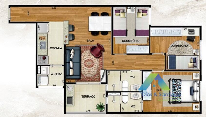 Apartamento, 3 quartos, 71 m² - Foto 20