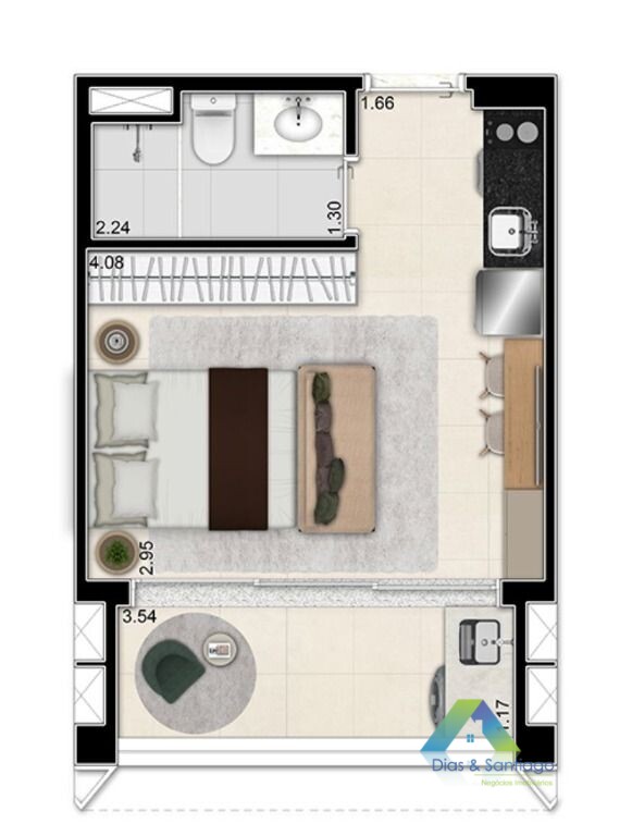 Apartamento, 1 quarto, 25 m² - Foto 17