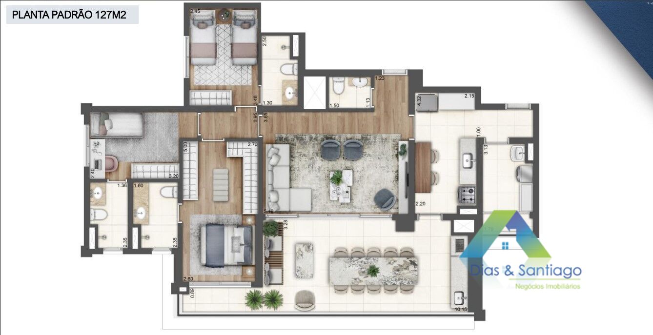Apartamento, 3 quartos, 127 m² - Foto 27