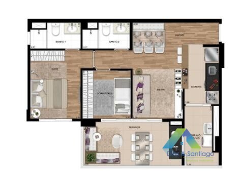 Apartamento à venda com 2 quartos, 64m² - Foto 21